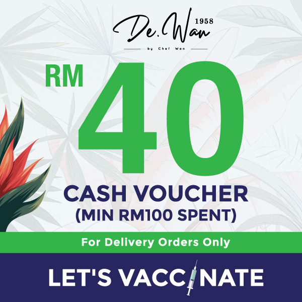 De.Wan RM40 e-voucher (min spend RM100)
